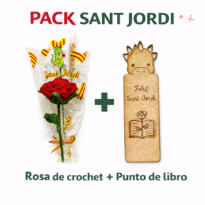 Rosa Crochet + Punto de Libro Sant Jordi