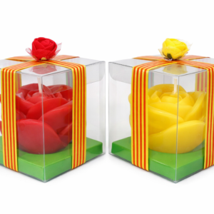 Vela Rosa Sant Jordi en Caja de Regalo